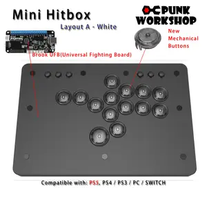 Punk Workshop Mini HitBox V2/V3 SOCD ファイティングスティックコントローラー メカニカルボタンサポート PC/Android/Switch/PS4  ハンドルファイトボックス - AliExpress 18