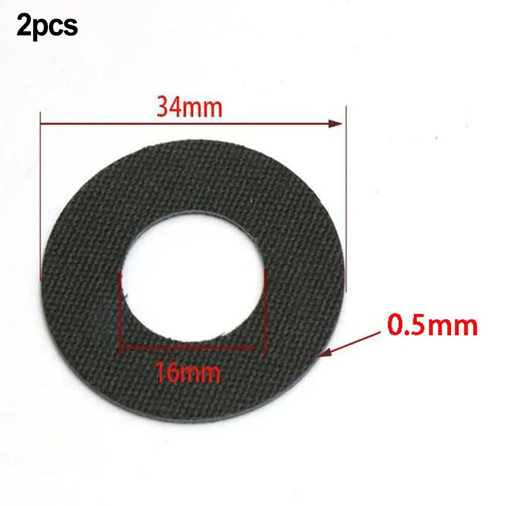 2 Pcs Carbon Fiber Drag  Washers Fishing Reel Brake Washer  For Baitcasting Drum Reel Fishing  Reel Brake Washers Pads