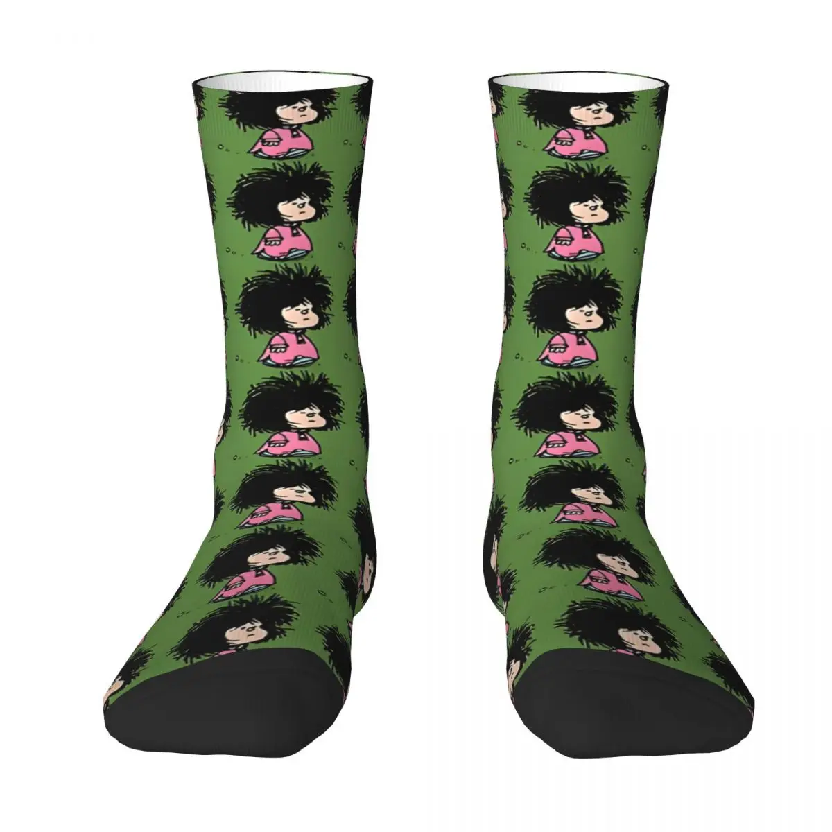 With Newly Raised Mafalda Unisex Sock Funny Socks Men 3D Printed Casual Crazy Socks