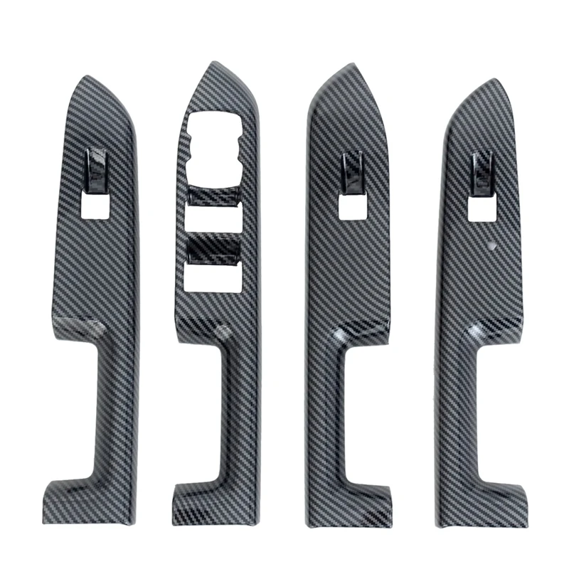 Car Window Switch Panel Cover Trim for Ford Bronco Sport 2023 2024 Interior Accessories Carbon Fiber