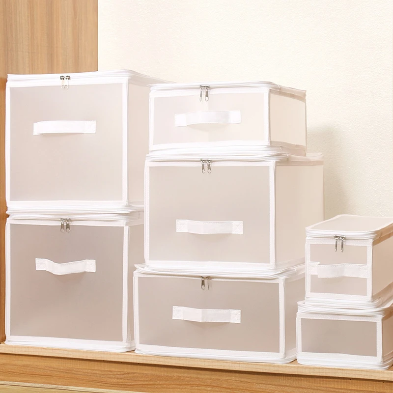 Toy Cosmetics Shoe Clothes Organizer Boxes Washable Moisture Proof Large Folding Storage Box Wardrobe Clothes Organizer Baskets