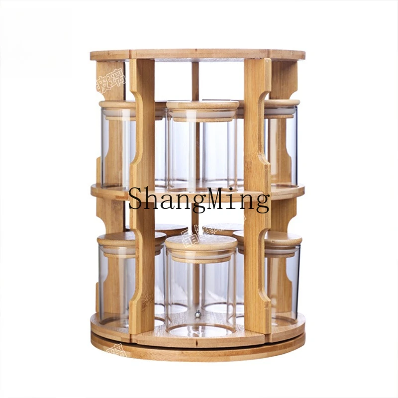 

DSA Household High Value Coffee Jars Storage Racks Rotatable Kitchen Seasoning Jars Shelves Jars