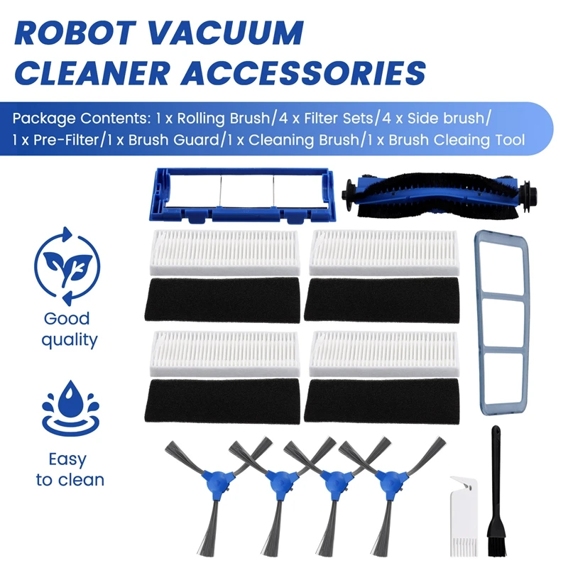 BETTER для Eufy Robovac 11S 15T 30 30C 15C 12 25C 35C подметальная машина основная щетка край щетки HEPA фильтр замена экрана