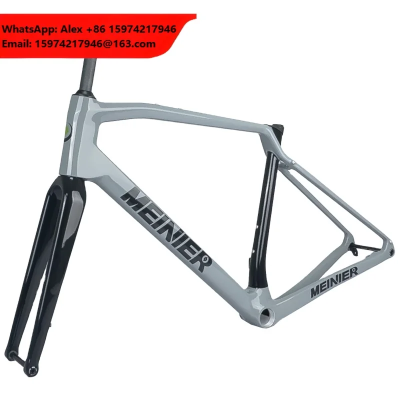 2025 New Gravel Frame Threaded T47 Internal Cable T100 Full Carbon Fiber Road Bike Frame