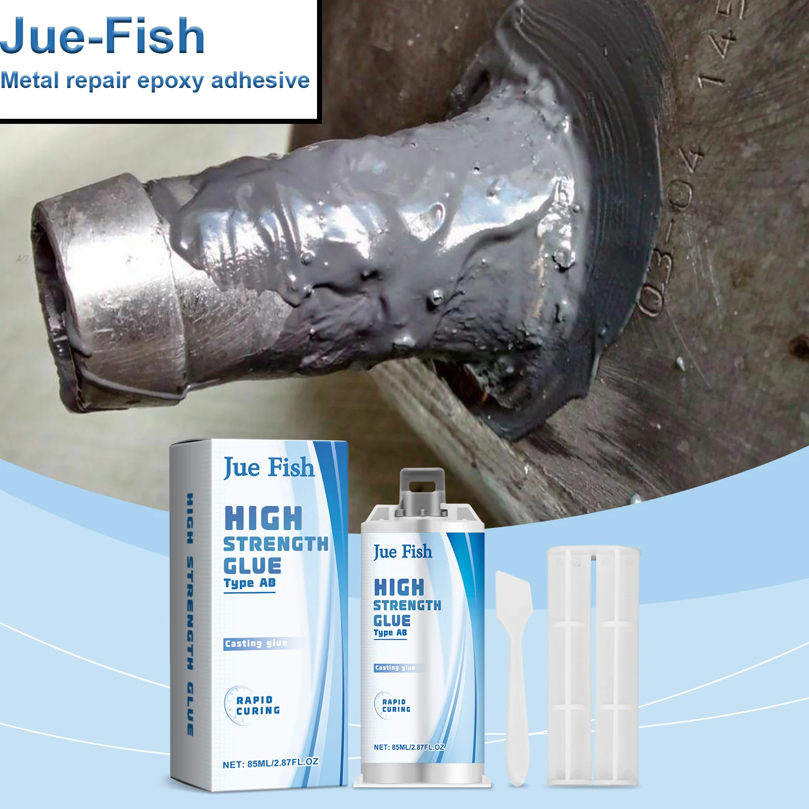 High Strength Metal Repair Adhesive Welding Sealant Heat Resistant AB Glue for Plastic Casting Iron Bonding And Adhesion