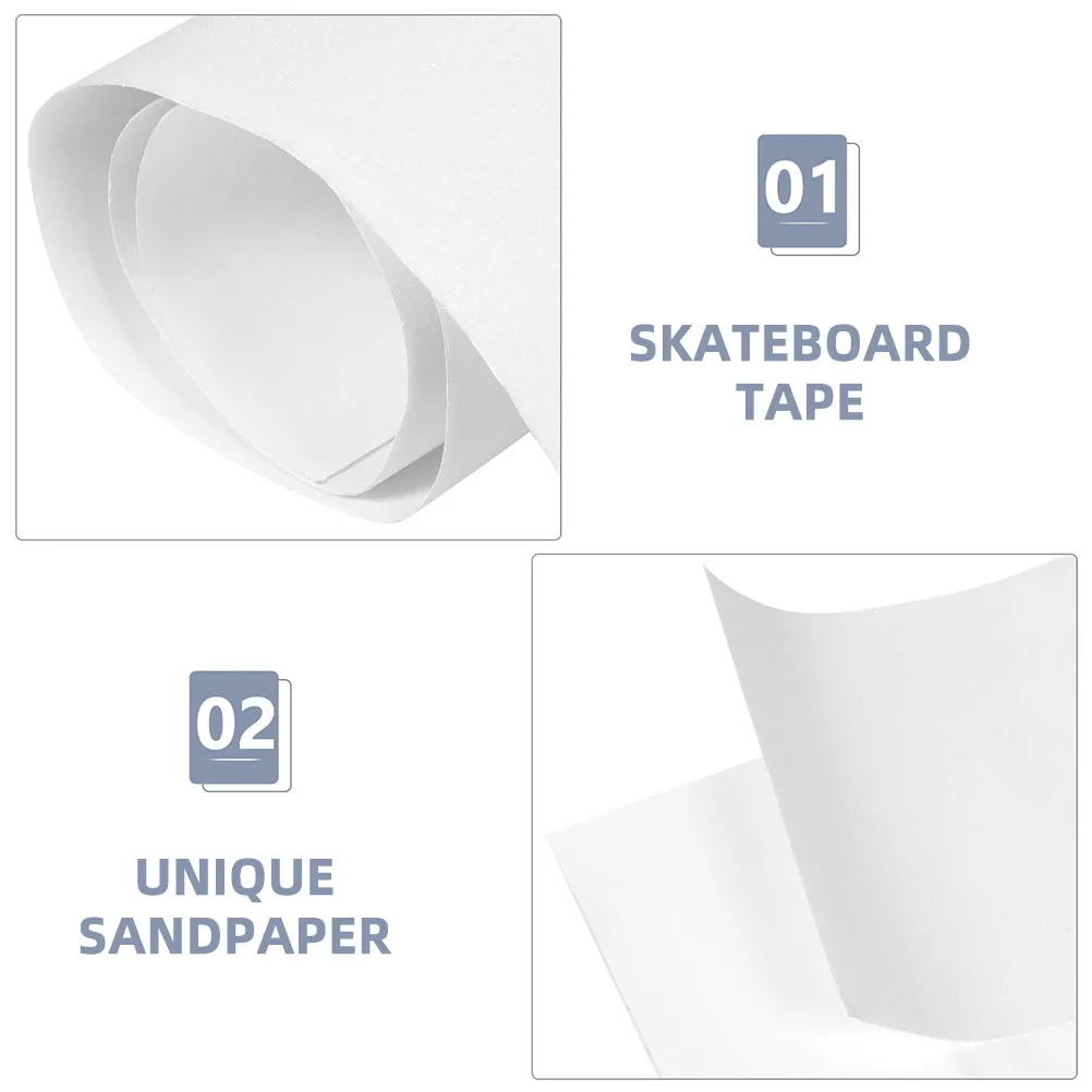 2 قطعة الصنفرة شفافة كوتابل عدم الانزلاق شريط لحام ل لوح التزلج سكوتر ذاتية اللصق مقاومة للاهتراء ورقة الدراجات