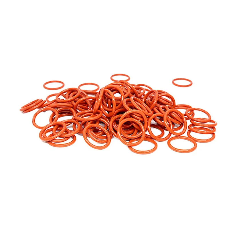 

50PCS Red Silicone VMQ O Ring OD 70/75/80/85mm CS 1.9mm Food Grade Sealing Waterproof Insulated Rubber Silicon O Type Gasket