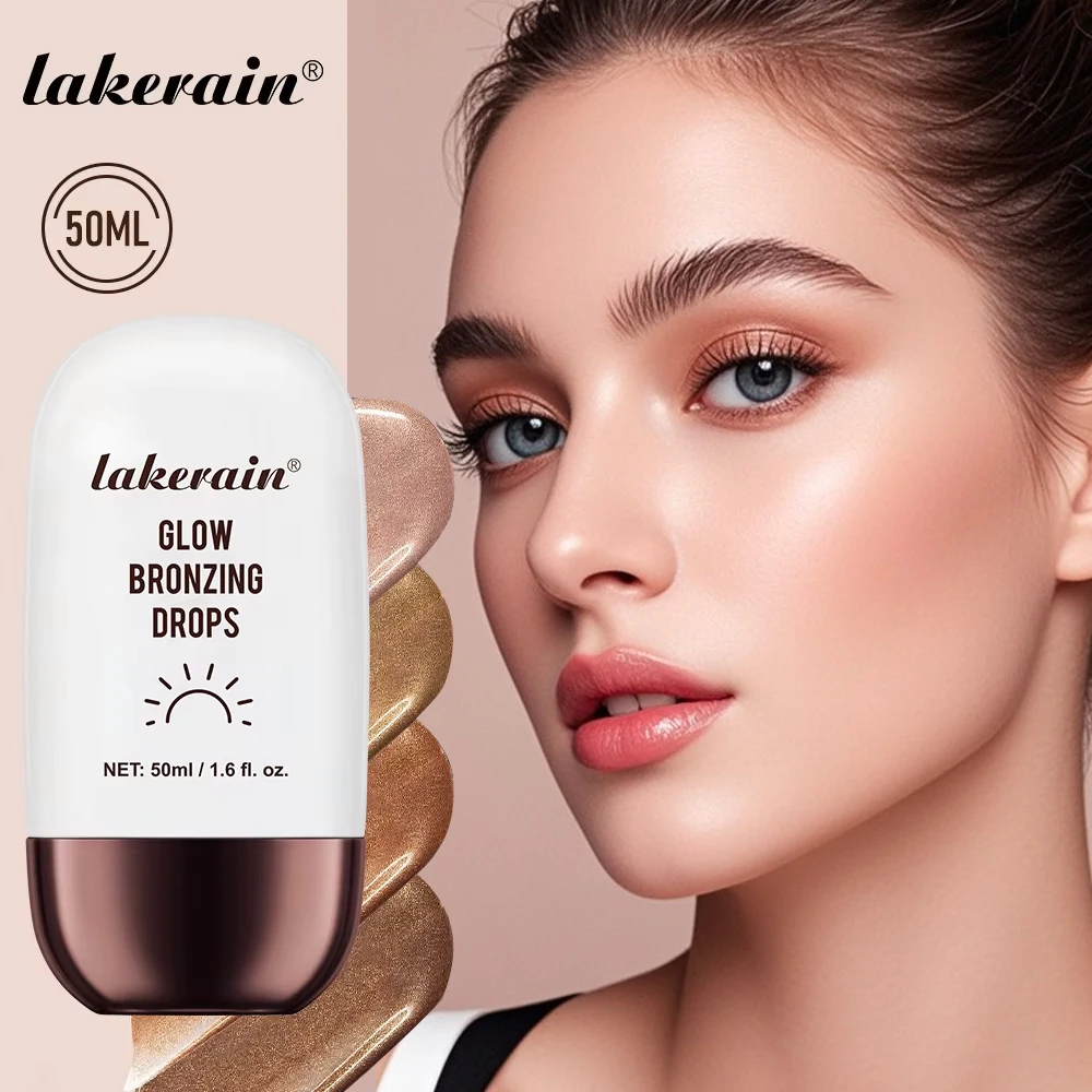 

4 colors Face highlighter Bronze highlighter drops Contouring Glossy smudger Subtle shine Suitable for all skin tones