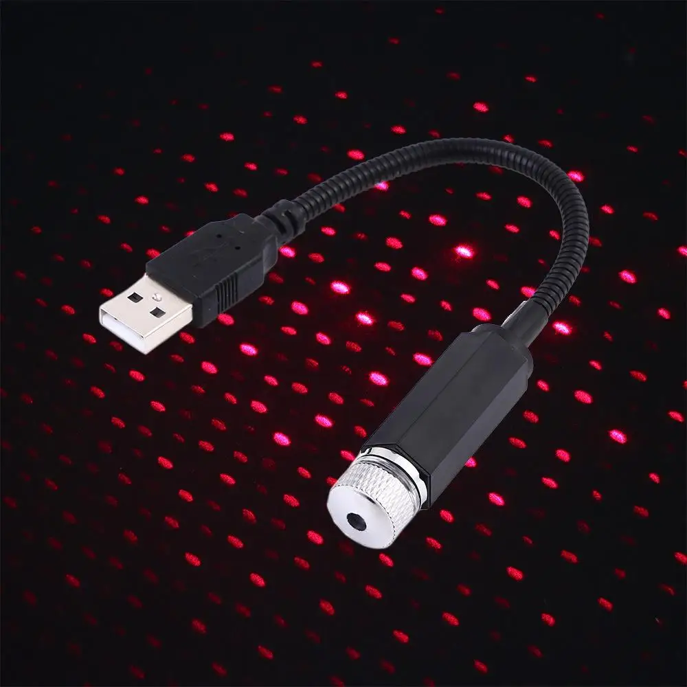 Usb Led Car laser light Projector Light Romantic USB Night Light Atmosphere Lamp Home Decoration Light Car Roof Star Light