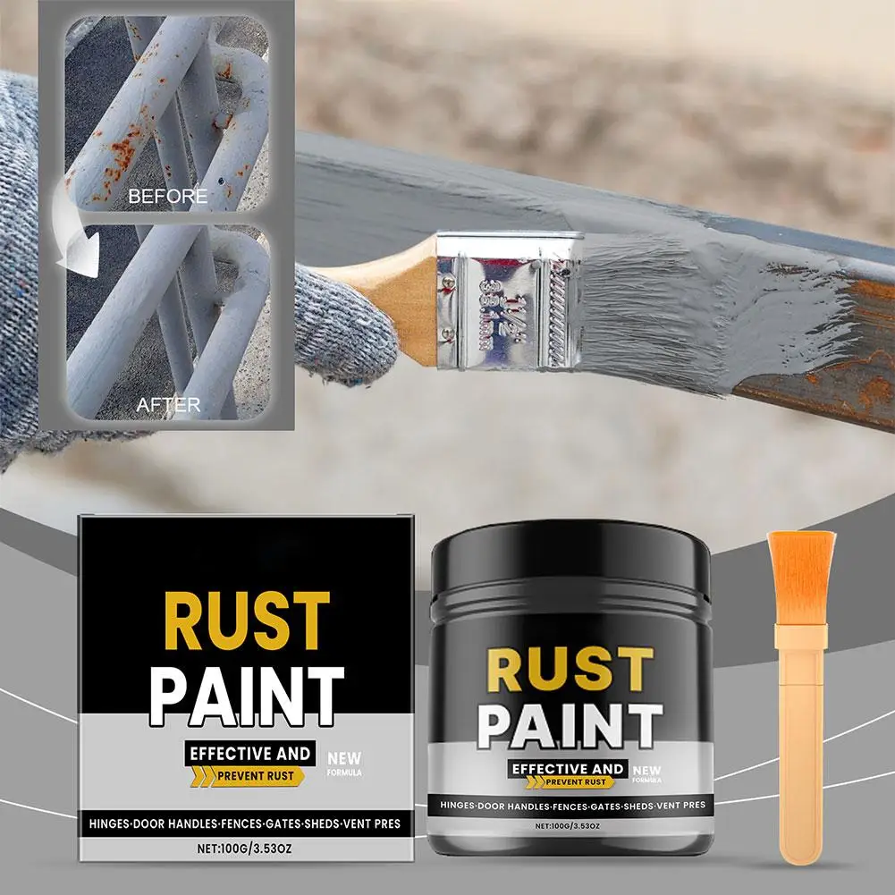 Rust Proof Paint For Vehicles Applying Waterproof Sun Resistant Wear-resistant Paint Renovating And Securing Metal Paint