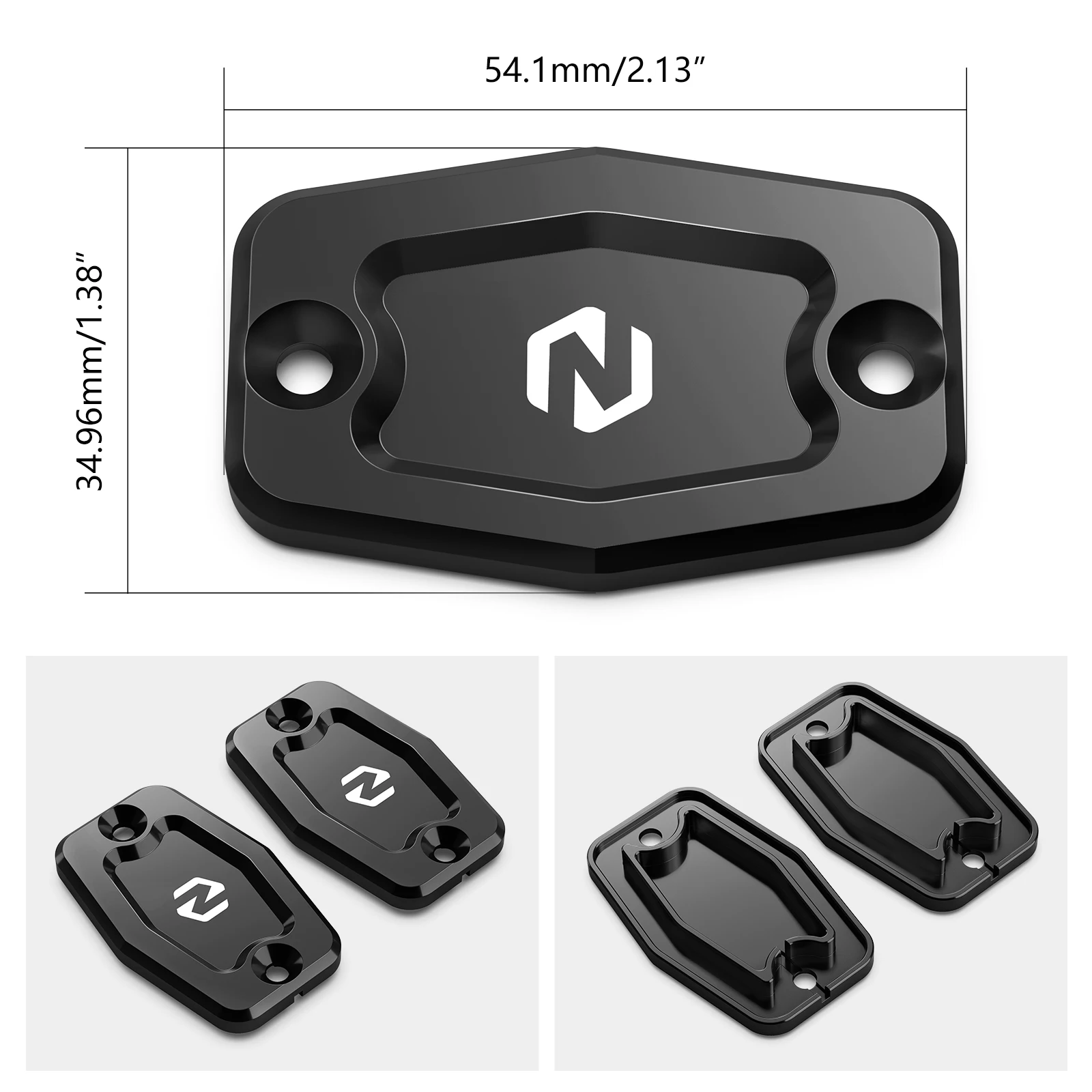 NICECNC For Husqvarna TE300i TE250i FE 250 FE 350 FE 450 FE 501 2022-2024 Brake Clutch Fluid Reservoir Cover For GasGas EC 300