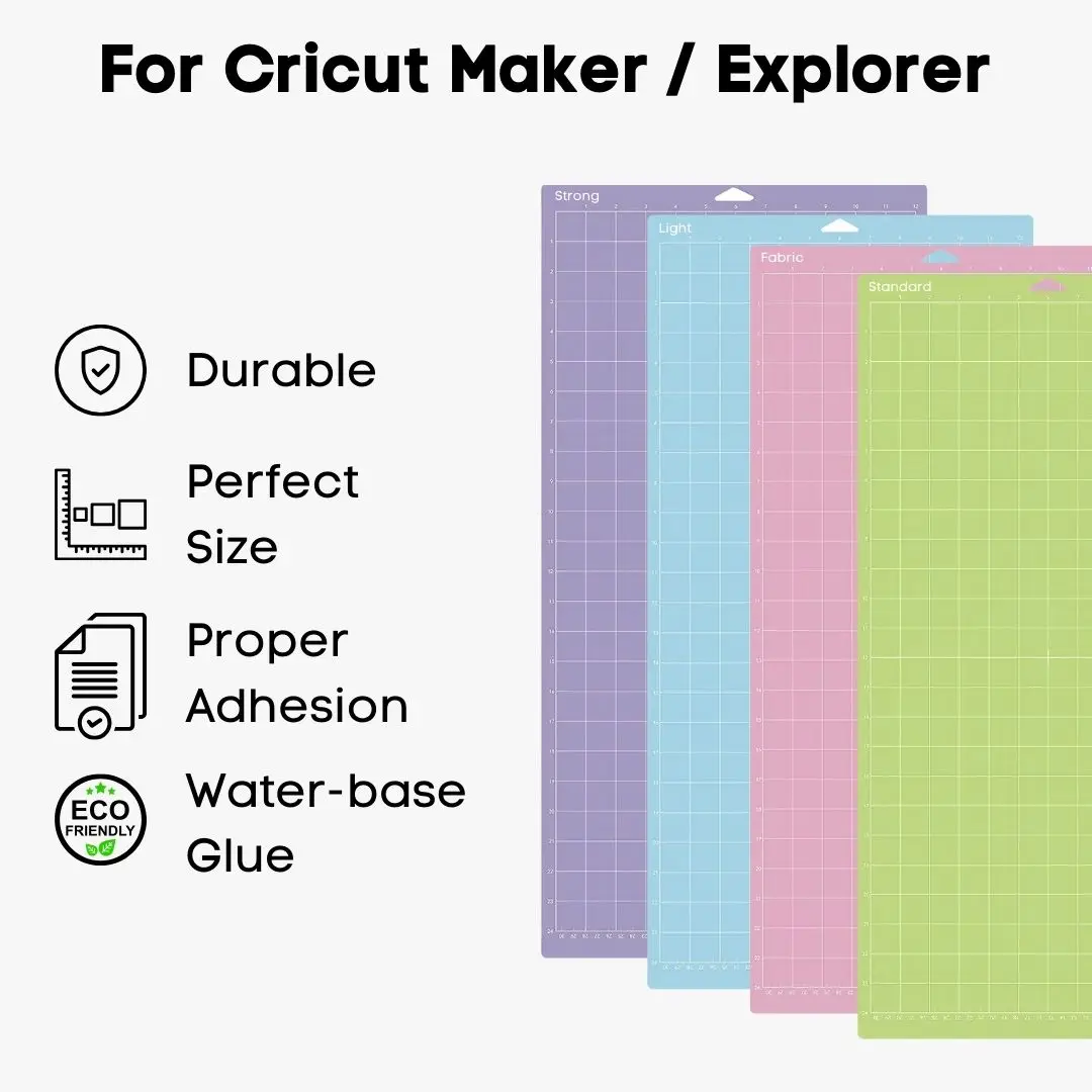 12inX24in PVC Cutting Mat for Cricut Maker Explorer DIY Paper Multifunctional Durable Handicraft Art Engraving Board Sewing Pad