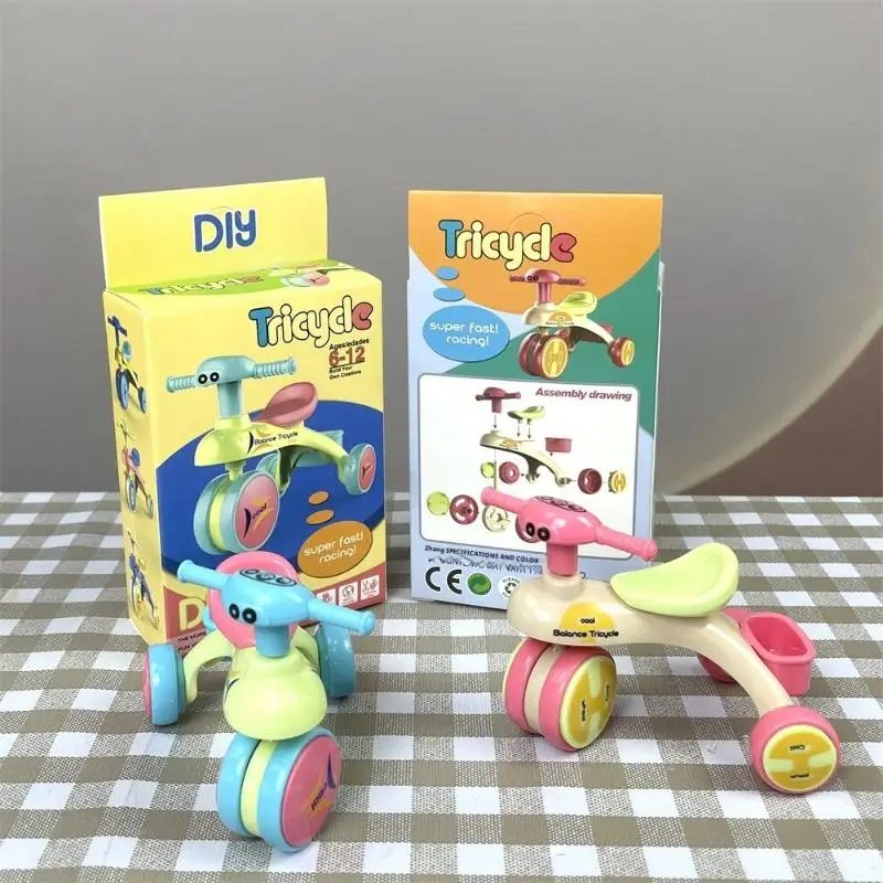 1Pcs Dollhouse Mini Tricycle Simulation Small Bike Model Toys Miniature Home Scene Ornament Doll House Accessories
