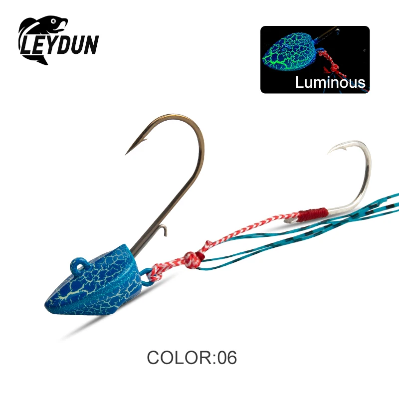LEYDUN Heiße Angelköder DEEP CONTROL UP Tenya Madai Jig Kabura Salzwasser Jighead Blei Meer Bootfahren Köder Garnelen Gummirock Jigs