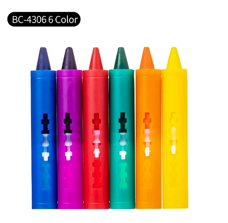 مجموعة أقلام تلوين حمام قابلة للغسل - علامات حوض استحمام ملونة وسهلة التنظيف للشباب، فن الحرف اليدوية الممتعة للاستحمام #6