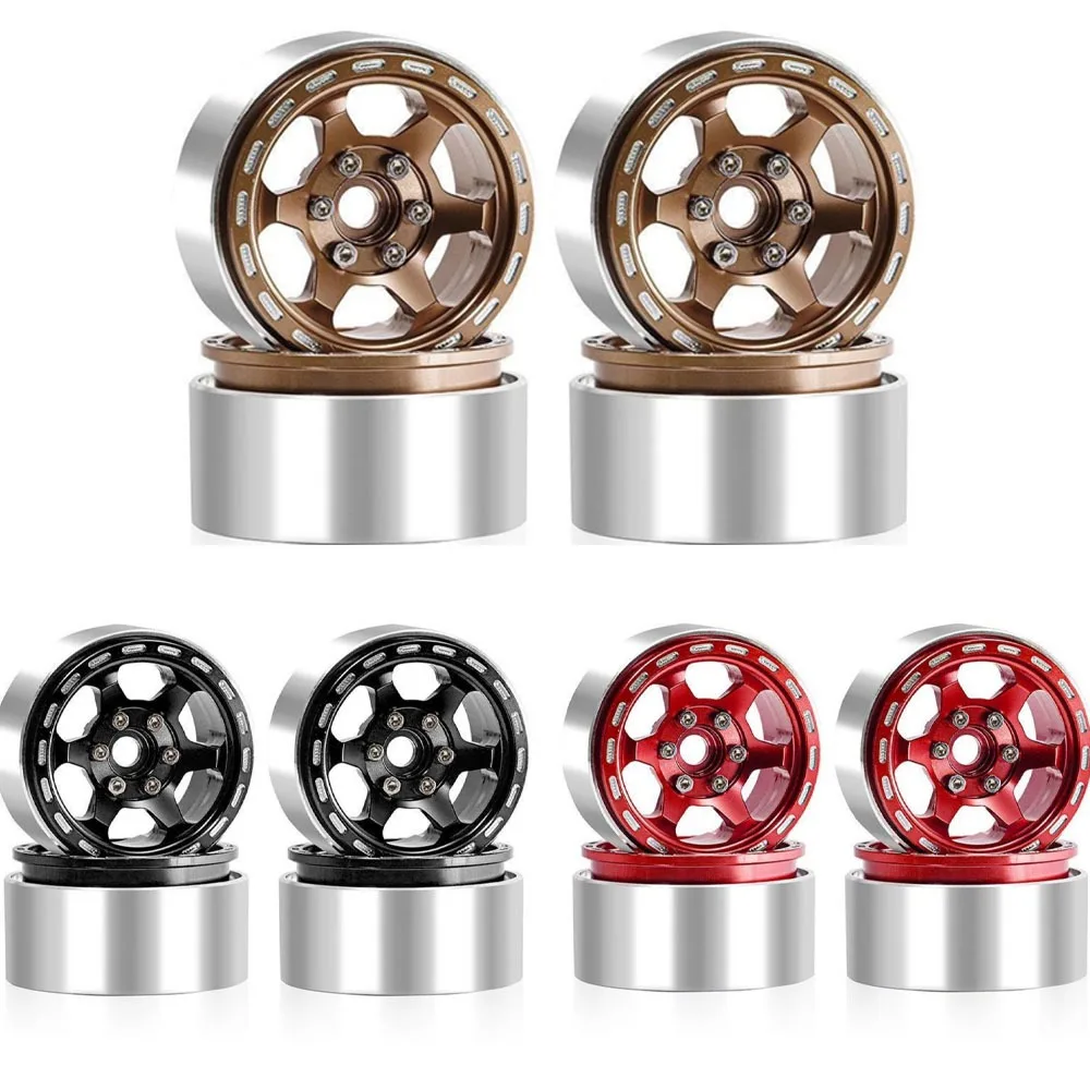 

4pcs 1.9 Inch Metal Wheels Hub for 1/10 RC Crawler Car AXIAL SCX10 Wraith RC4WD D90 Traxxas TRX4 Defender Wrangler JEEP Part