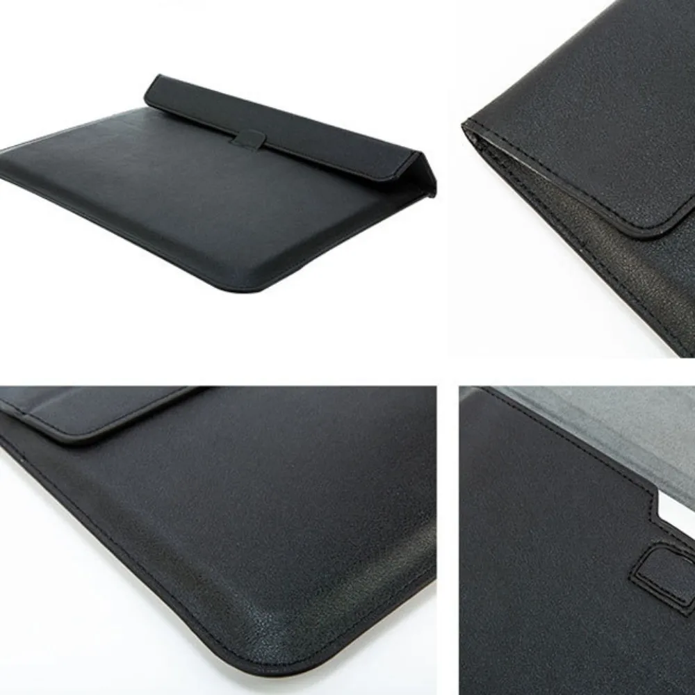 Magnetische sluiting 13 inch laptoptassen Lederen beugel Laptophoes Lichtgewicht envelopontwerp Notebookhoes Reizen