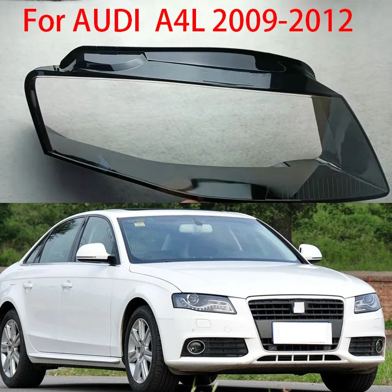 Headlight Lampshade Transparent Headlight Lens Headlamp Housing Cover Lens Light Protection For Audi A4 B8 2009 -2012