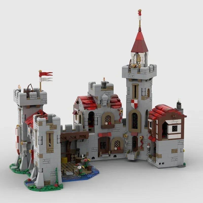 Medieval Castle Model Moc Building Bricks Royal Knight's Castle Technology Modular Blocks Gifts Christmas Toys DIY Sets Assembly