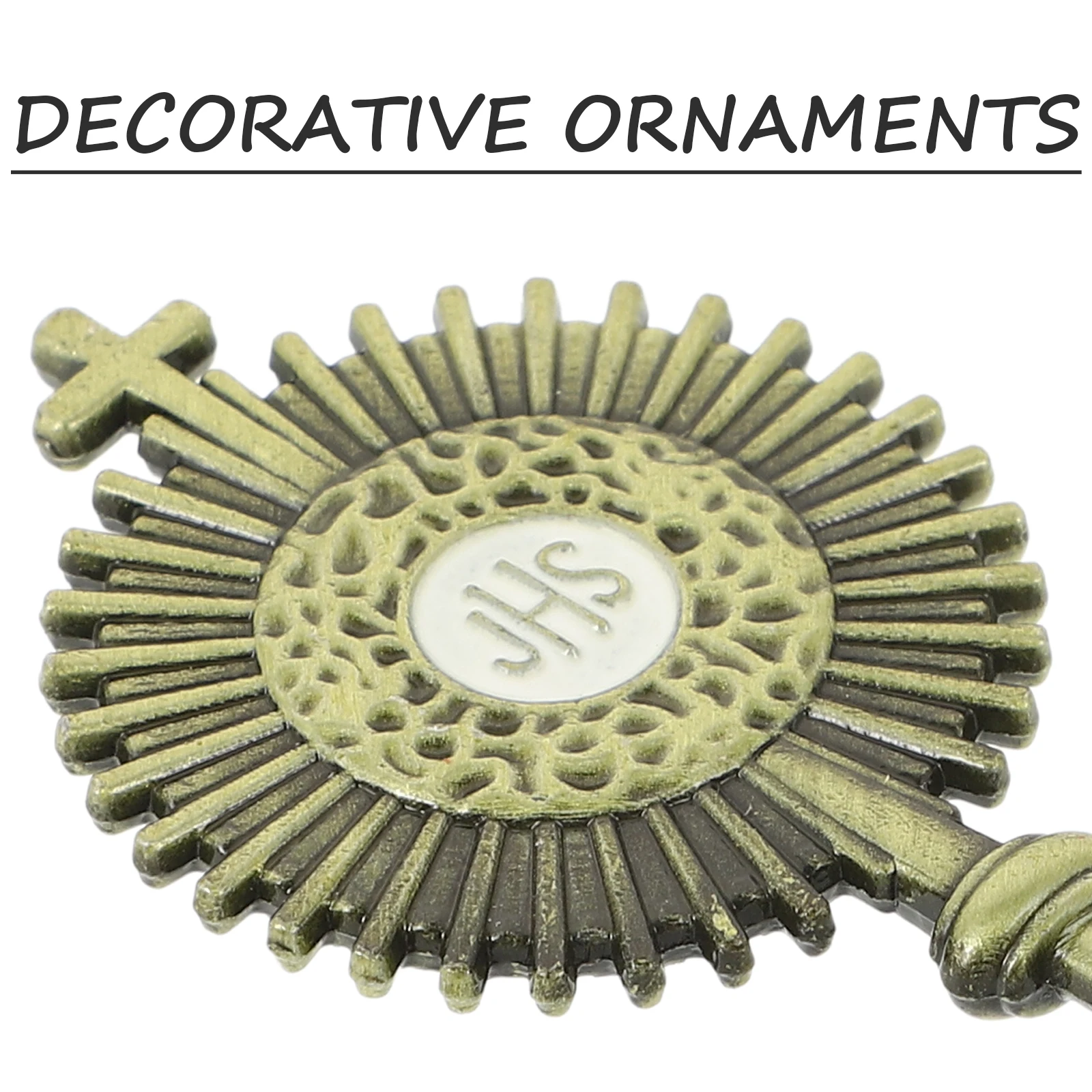 

Metal Cross Statue Desktop Decor Elegant Religious Ornament Easy Clean Maintenance Perfect Housewarming Wedding Birthday