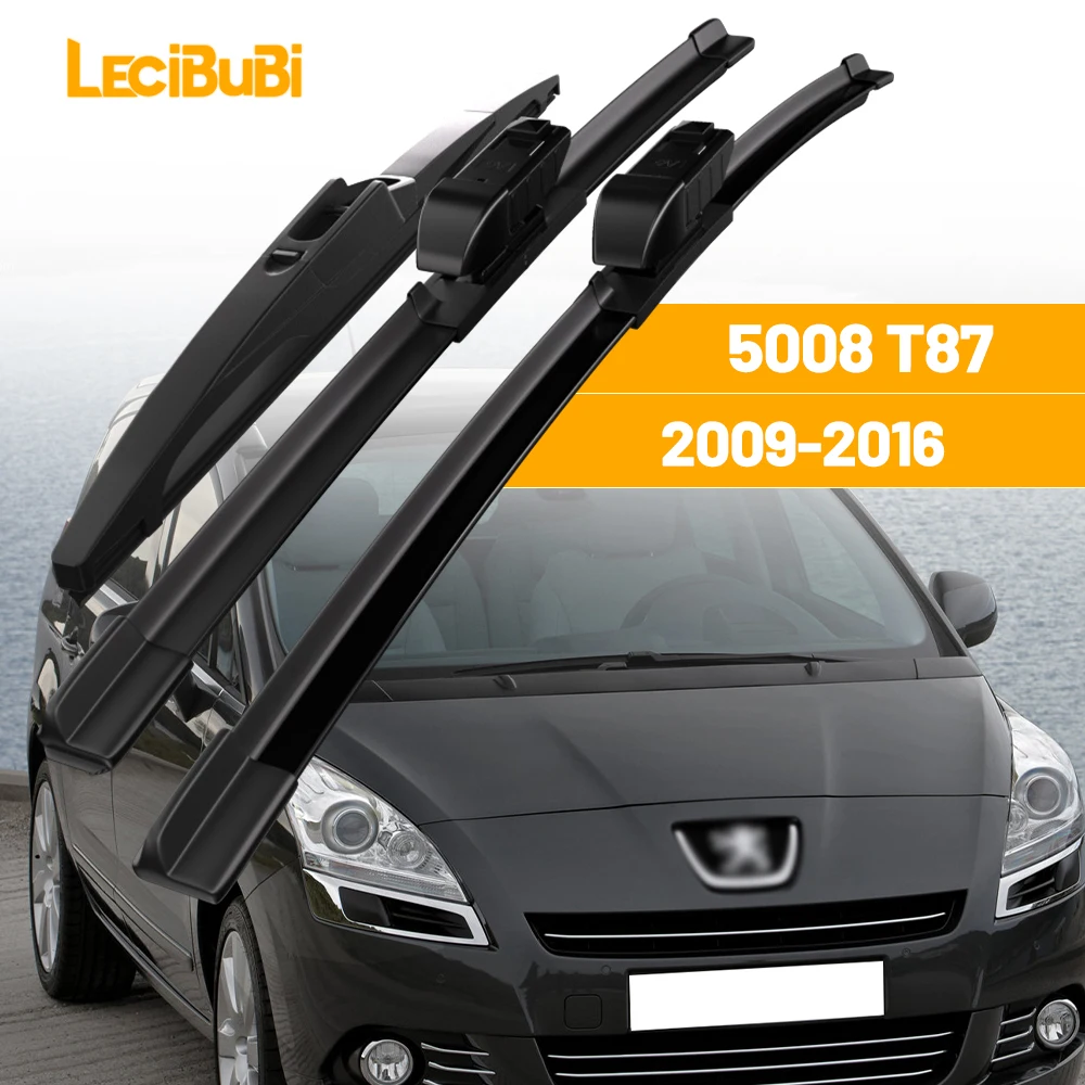 Für Peugeot 5008 T87 2009–2016, 1 Satz vorne und hinten Scheibenwischerblätter Scheibenwischer 2010 2011 2012 2013 2014 Zubehör