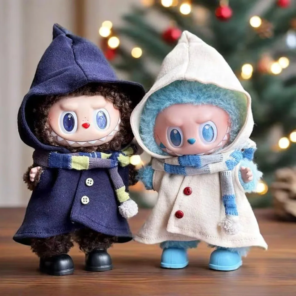 

2025 New Clothes for Labubu Dolls Clothes Elf Cloak Coat Red Christmas New Year's Clothes Outfit Accessories[No Doll]