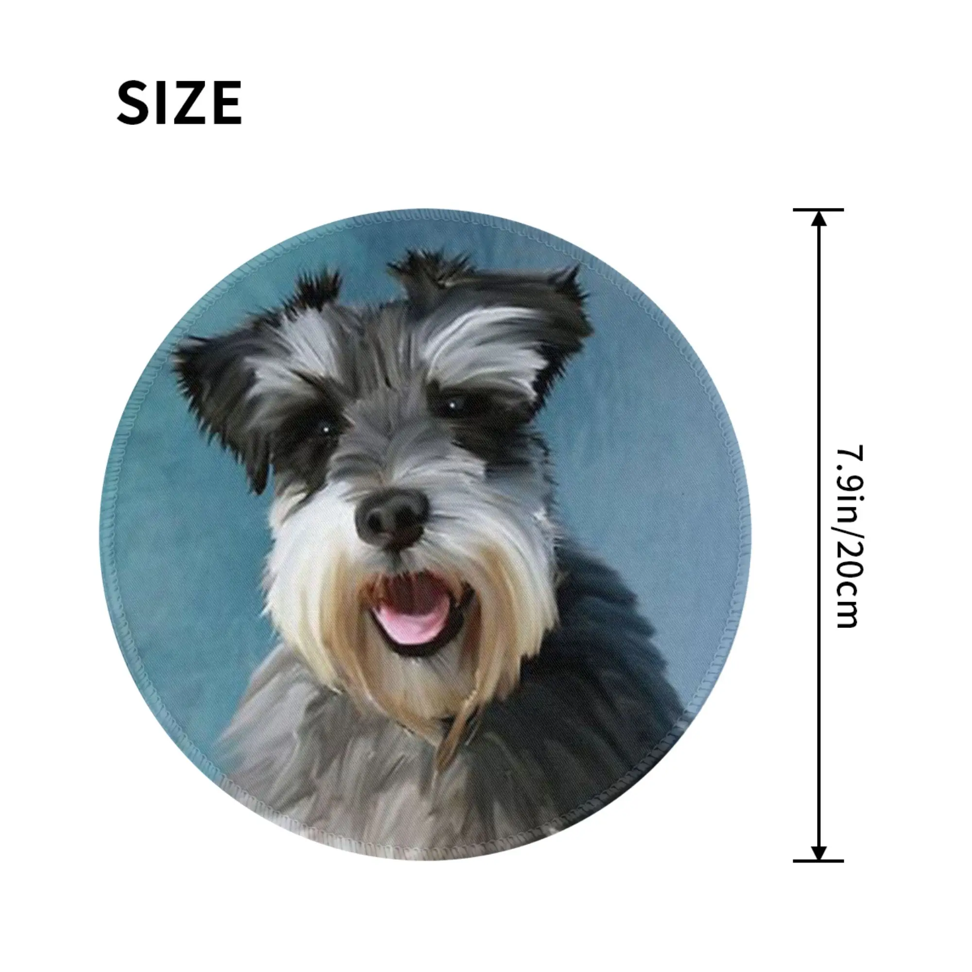 Miniature Schnauzer Dog Water Color Art Painting Mouse Pad Computer Keyboard Mouse Mat Gamer Laptop Desk Mat Office Table Mats