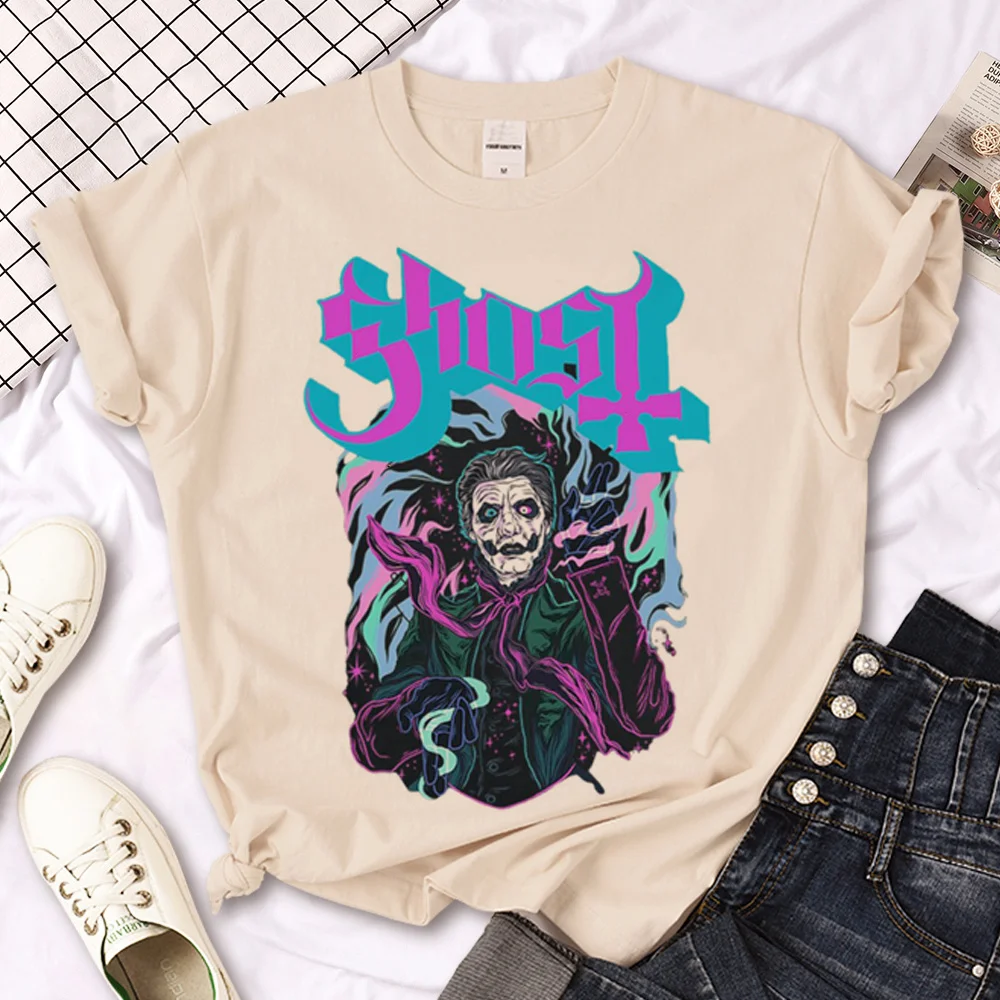 Ghost Band tshirt women comic funny manga t-shirts female Japanese streetwear manga clothing