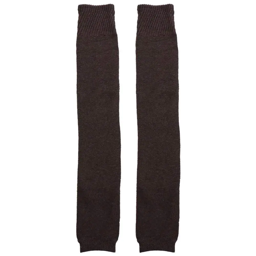 Jednokolorowe, długie ocieplacze na nogi dla dziewcząt, grube damskie rękawki na nogi, dziergane nakładki na stopy, podkolanówki w stylu Lolita.