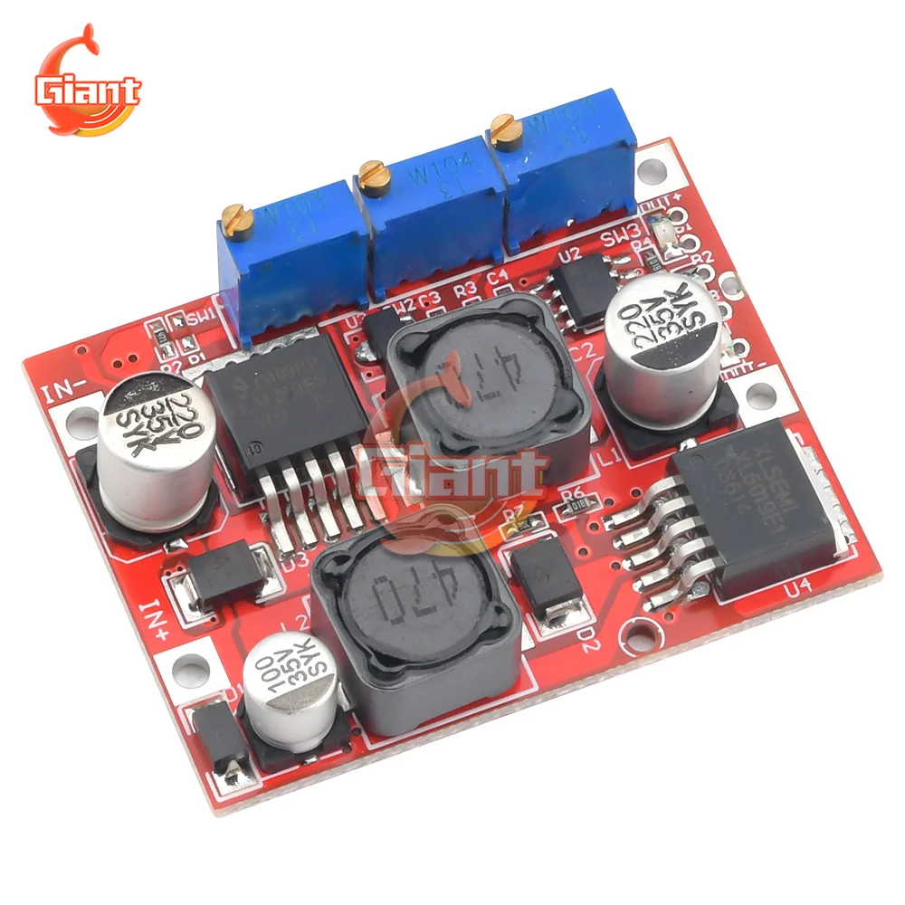 LM2577/ LM2596 Solar Energy Automatic DC Buck Step Down Boost Step Up Power Supply Module Current Voltage Regulator Converter