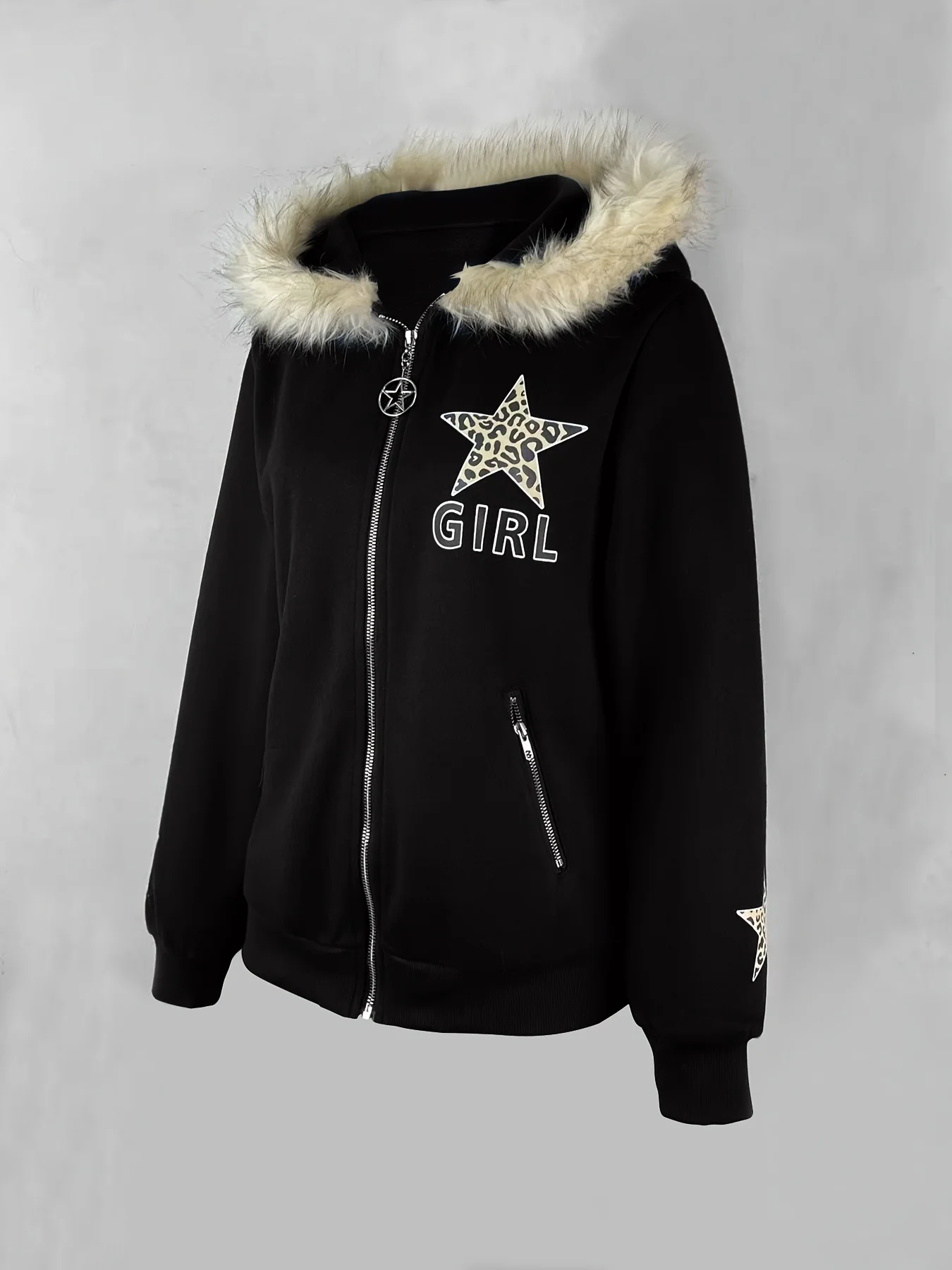 Felpa retrò casual da donna autunno inverno Felpa con cappuccio moda donna a maniche lunghe stampata tinta unita