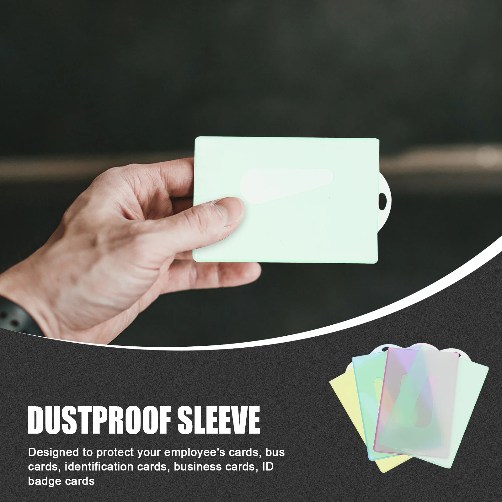 40Pcs Anti-Magnetic Bank Card Covers Portable Slim Lightweight Id Cards Protective Holder Multipurpose Case for Daily Use