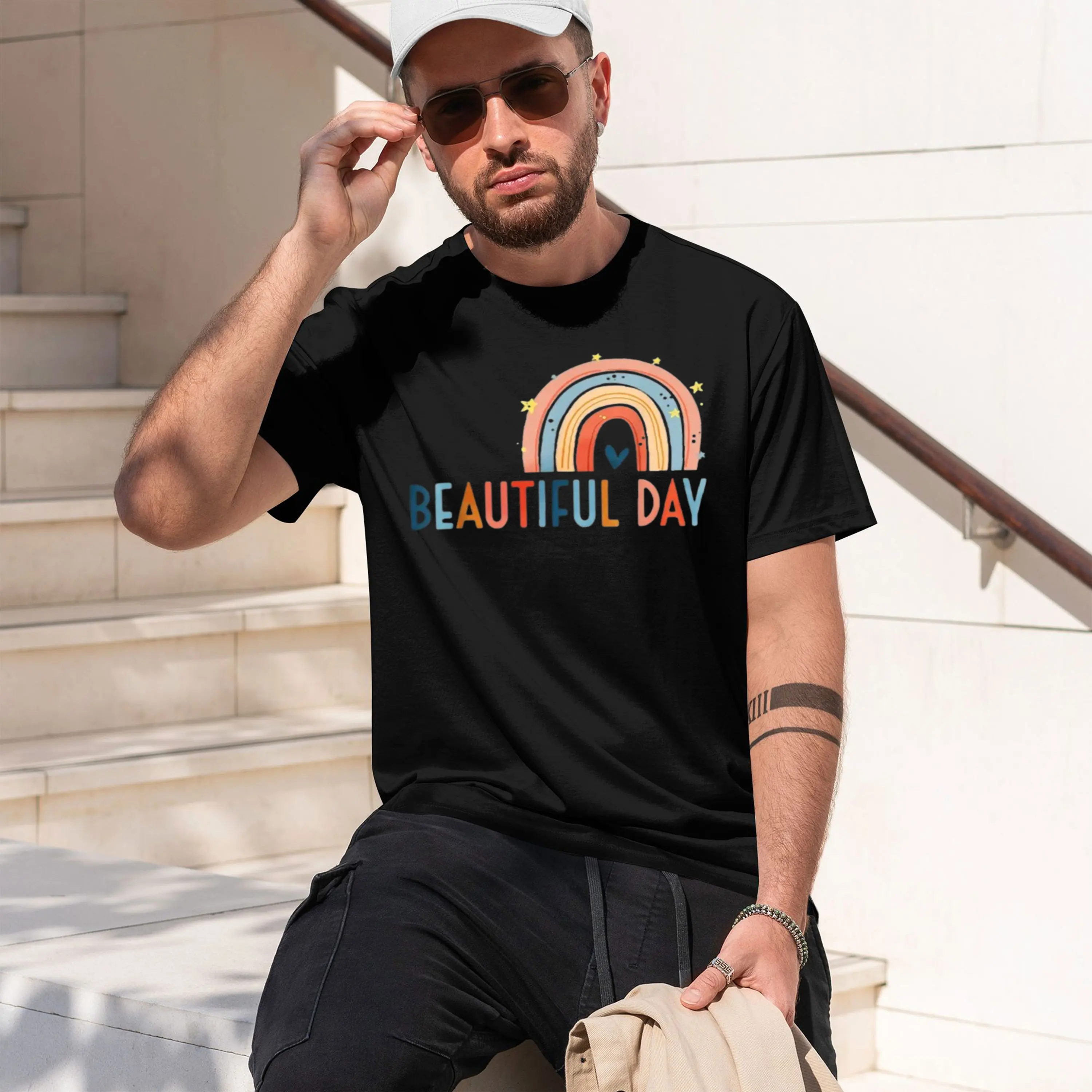 Women It's A Beautiful Day To Learn Pastel Print Tshirt Teaer Student Casual Soft Short Sve Eduor 2026 New Model Short-sleeve cr