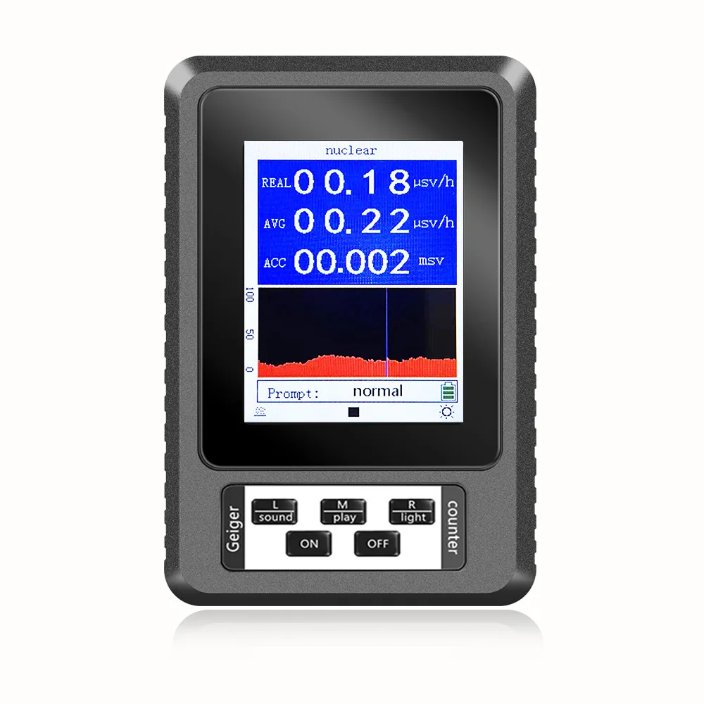 Geiger Counter Nuclear Radiation Detector X-ray γ-ray β-ray Detector Real-time Mean Cumulative Dose Modes Radioactive Tester