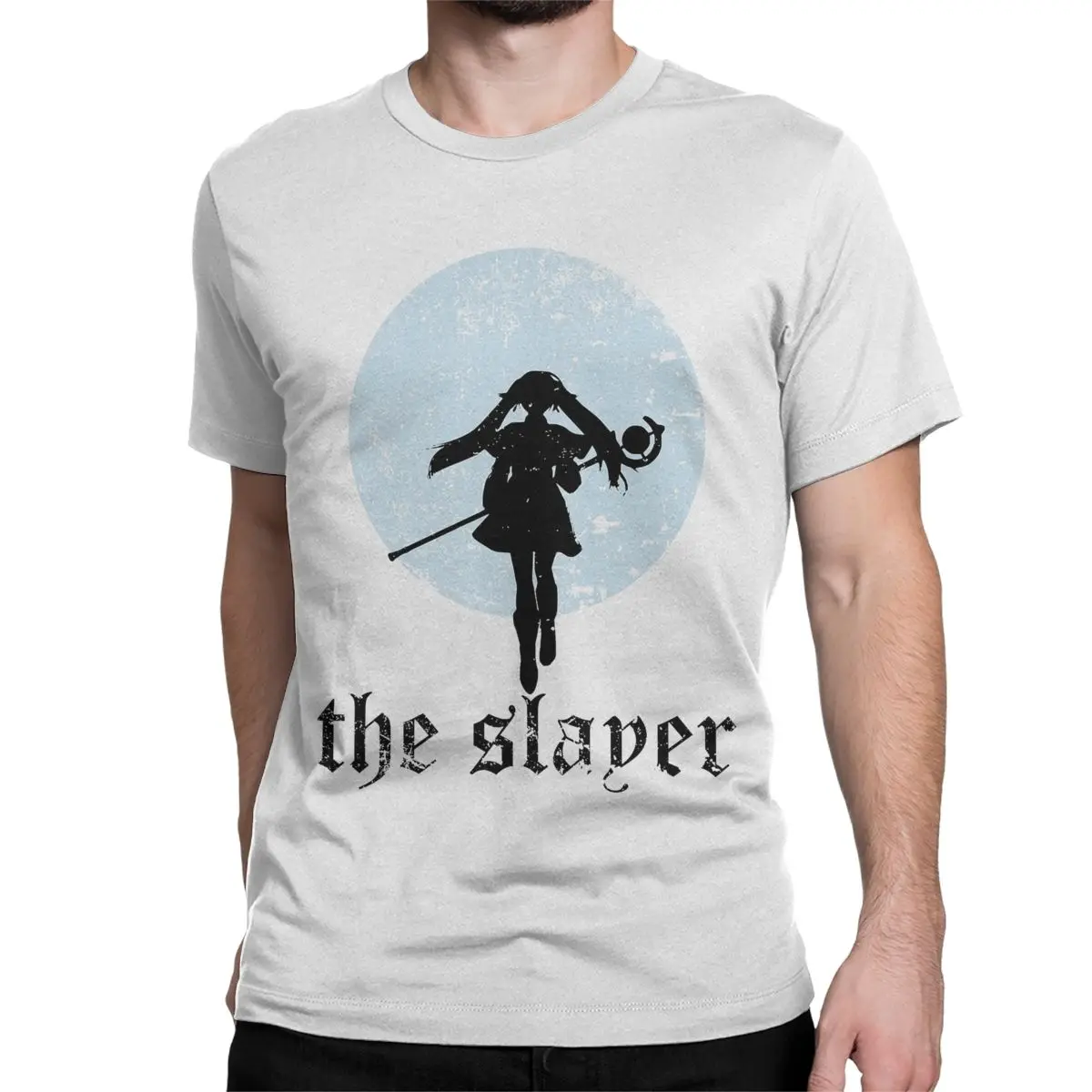 The Slayer Full Moon for Men Women T Shirts Sousou No Frieren Anime Japanese Leisure Tee Shirt T-Shirts Cotton Printed Tops