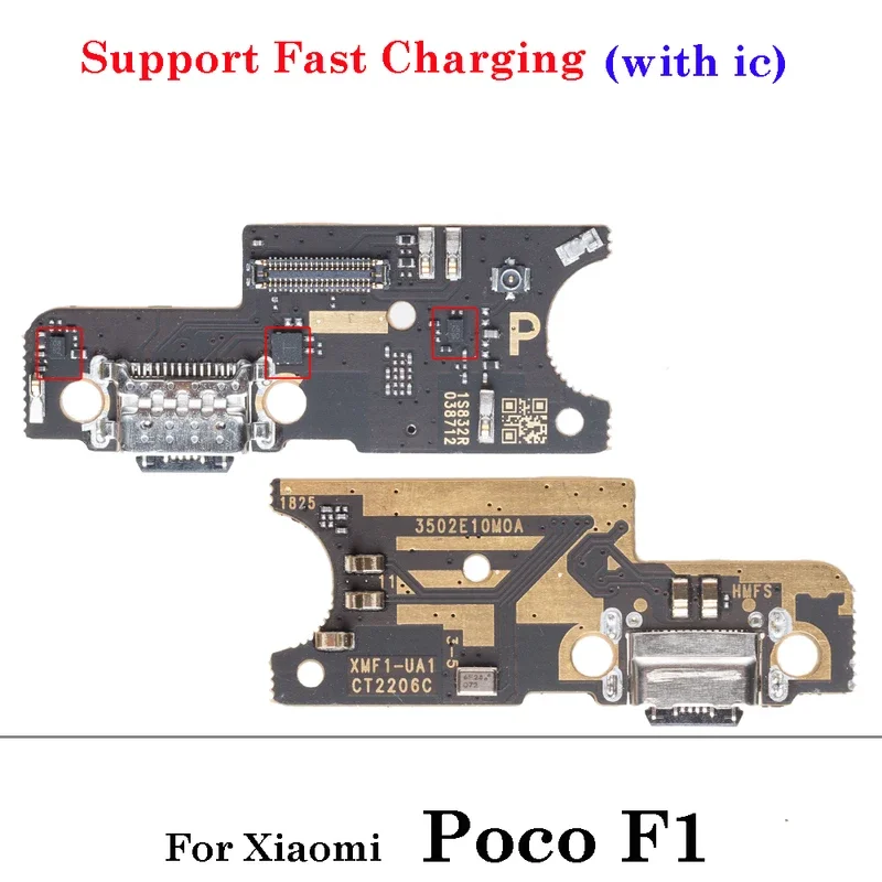 1Pcs USB Fast Charging Port Flex For Xiaomi Poco F1 F2 F3 F4 X2 X3 X4 M3 M4 Pro C3 4G 5G Dock Charger Board Connector Flex Cable