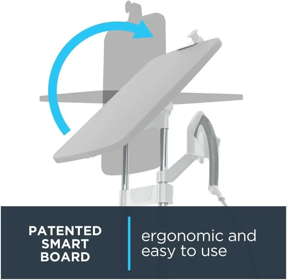 衣類用スチーマー、アイロン台付きフルサイズスチーマー、65インチ、45秒ヒートアップ、1リットル容量、1500ワット