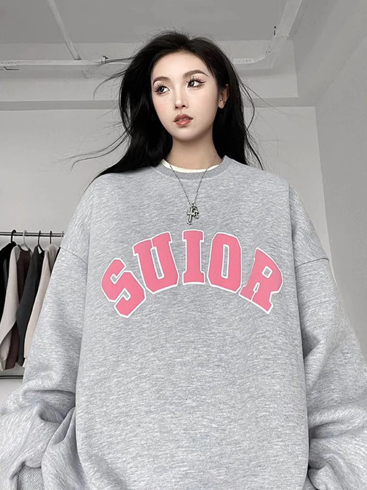 

Американский хип-хоп свитшот: тонкий мужской модный уличный свитшот с круглым вырезом, плотный, износостойкий, для пар.