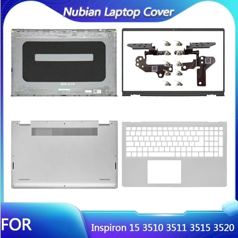 

For Inspiron 15 3510 3511 3515 3520 LCD Back Cover / LCD Front Bezel / Palm Rest / Bottom Cover / Hinge / silvery