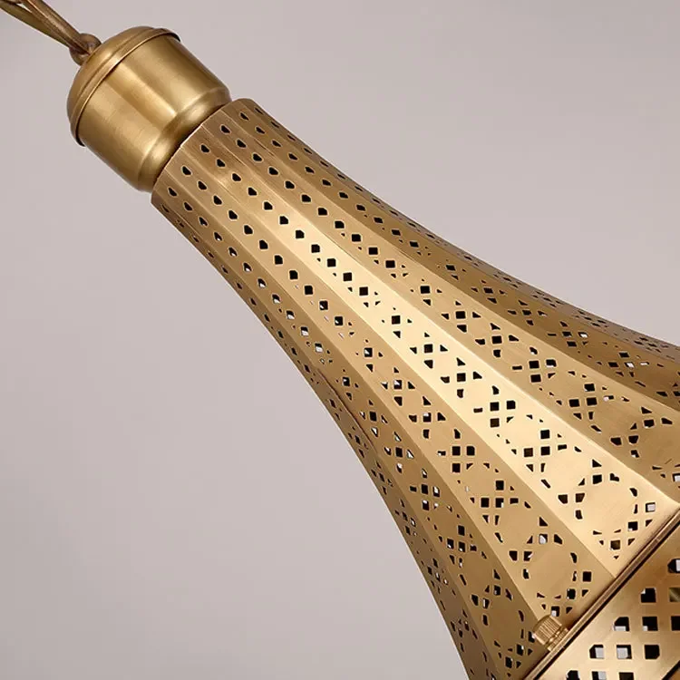 European style copper elegant copper chandelier, living room bedroom light, dining room aisle corridor hanging light