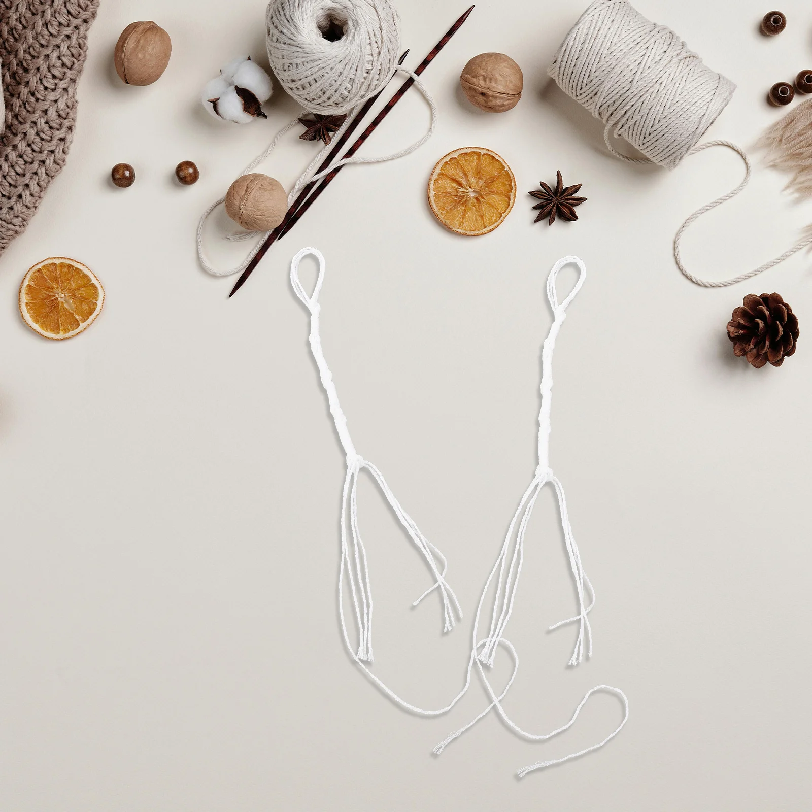 

8Pcs Tassels Prayer Shawl Accessories Tzitzit Strings 22 Inch Pre-Tied Tallit Fringes Jewish Home Decor Tassels Ashkenazi Knot