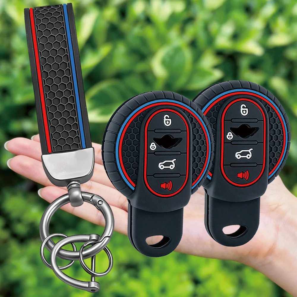 Silicone Car Remote Key Case Cover For BMW Mini COOPERS COUNTRYMAN ONE JCW CLUBMAN F56 F55 F54 F57 F60 Roadster Accessories