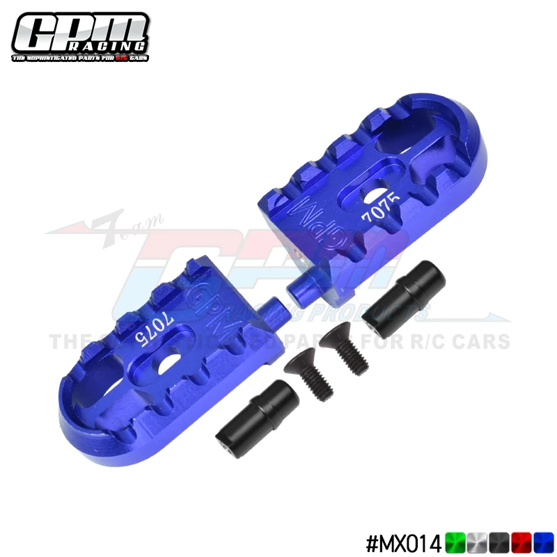 GPM-Jeu de repose-pieds de moto en aluminium 7075, LOSI 1/4, PromPain-MX