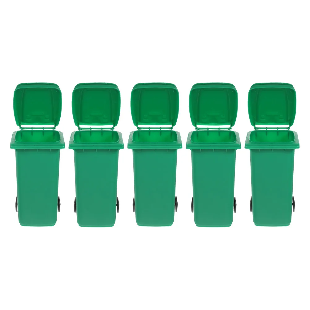 

5Pcs Multi-Functional Desktop Trash Can Small Compact Waste Container Mini Storage Organizer for Home Office Desk Use