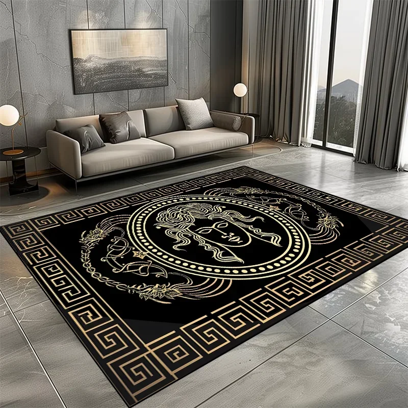 Modern Luxury Carpet for Living Room Fashion Design Big Size Rugs Cloakroom Non-slip Floor Mats Bedroom Bedside Soft Carpets