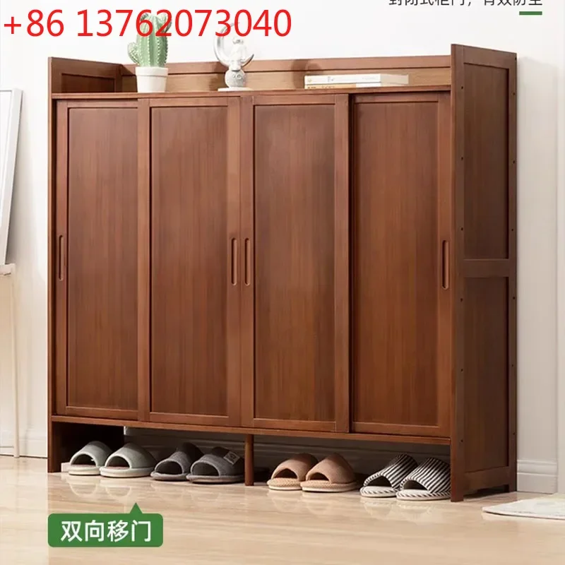 Meuble à chaussures économique en bois pour entrée, anti-poussière, organisateur de rangement compact, solution gain de place pour dortoir et petit appartement