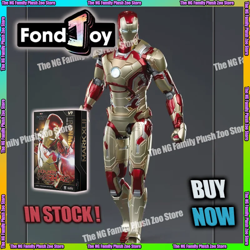 

Original Fondjoy Marvel Iron Man MK42 1/7 Figures Tony Stark Collection Anime Action Figure Model Figurine Kids Boys Gifts Toys