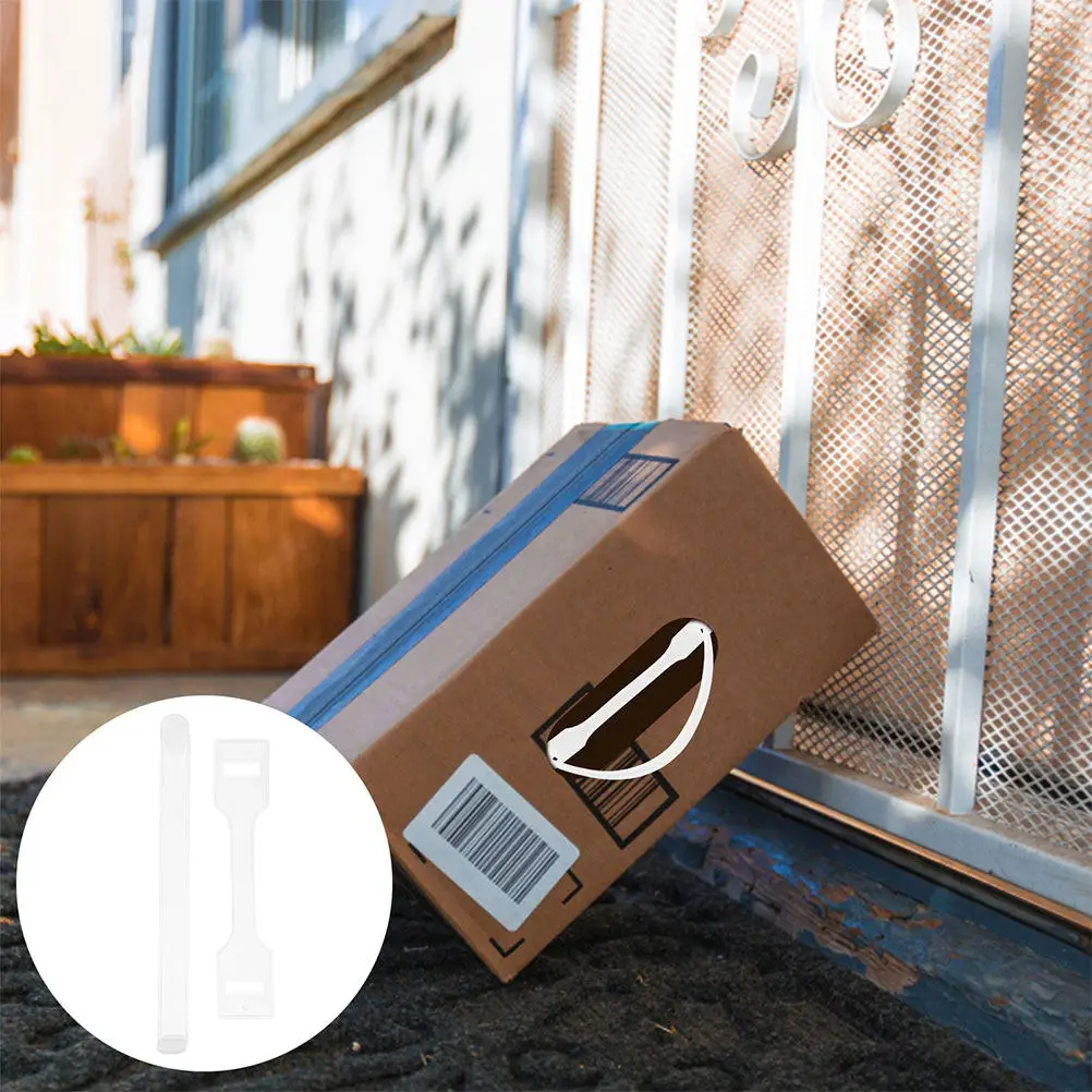 

50Pcs Universal Plastic Carrying Handles for Cardboard Boxes Milk Cartons Present Cases Anti-Slip Comfort Grip Shipping Moving