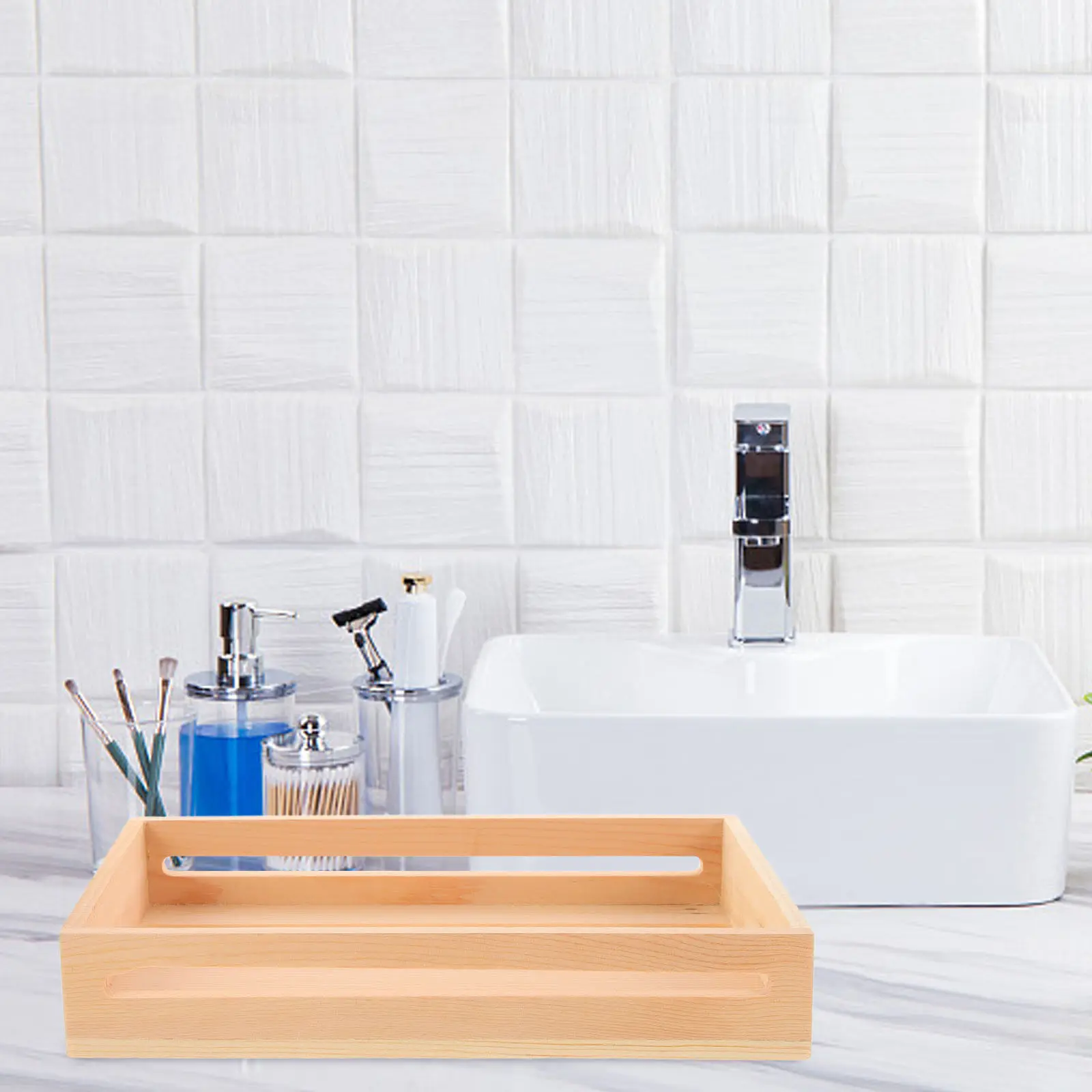 

Wooden Soap Rack Bathroom Pinewood Organizer Tray Wooden Base Kitchen Bar Soap Holder Kitchen Plate Storage Rack