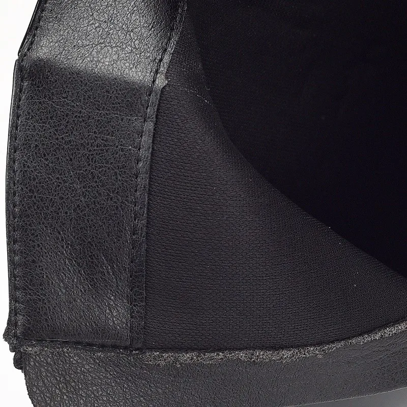 الخريف الشتاء الأسود براءات الاختراع والجلود المرأة حذاء من الجلد مثير وأشار الجانب البريدي الحديثة قصيرة للسيدات أنيقة خنجر حذاء الحفلات